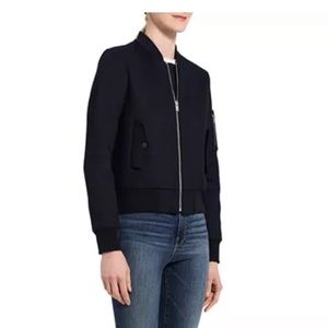 Theory Black Bomber Jacket